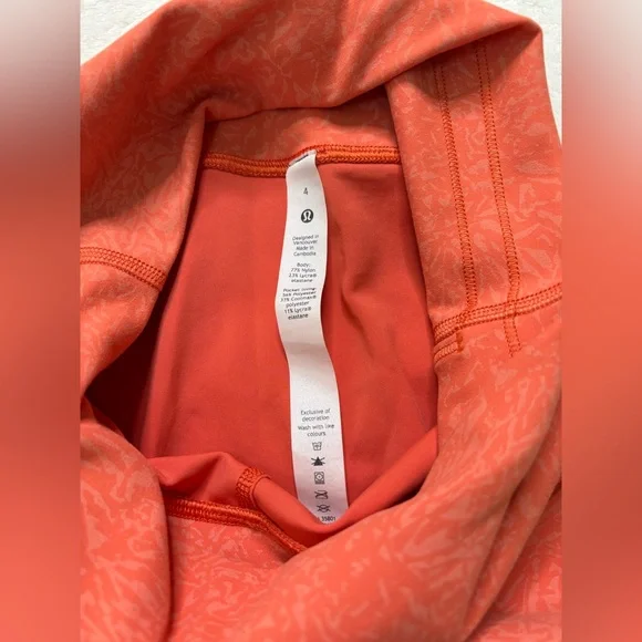 lululemon athletica Orange Women Shorts - Picture 3 of 3
